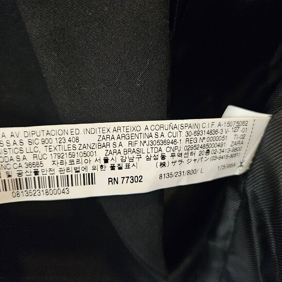 ZARA Basic Women's Black Blazer - Picture 7 of 9